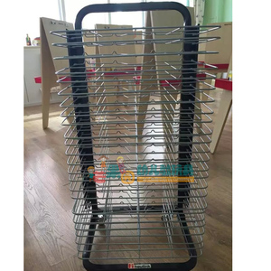 可折叠晾画架25层 幼儿园儿童大号晾画架30层移动晾纸柜 创意区角