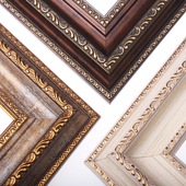 相框定制挂墙组合画框装 复古油画框十字绣框拼图框镜框定做 裱欧式