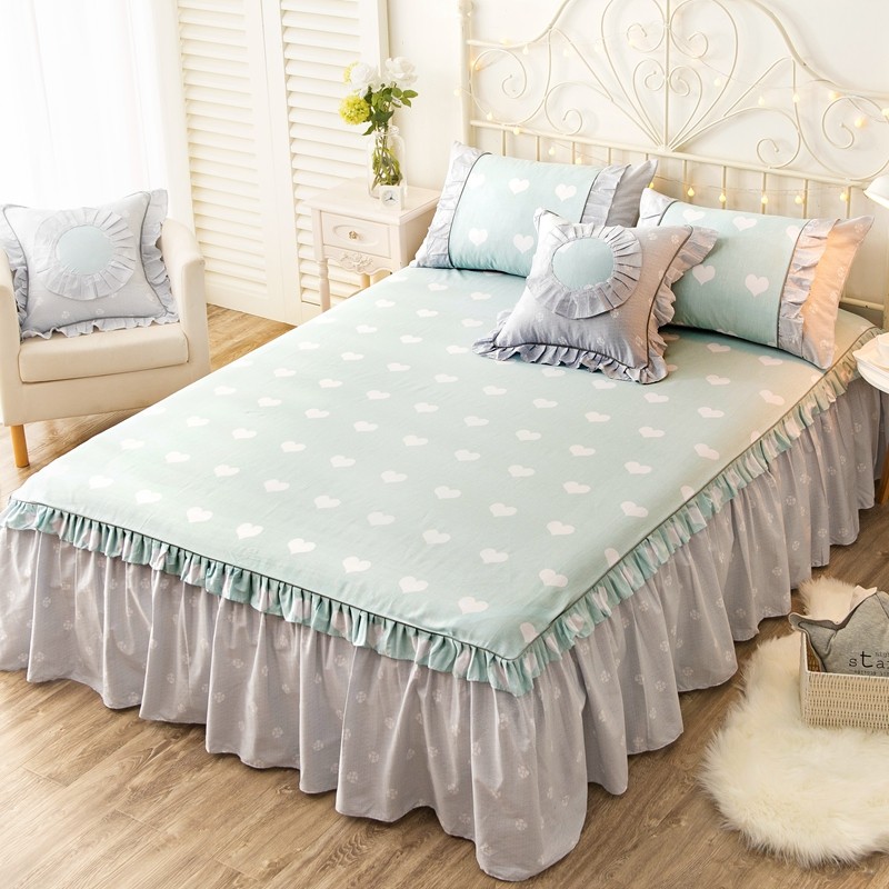 pure cotton Bed group cover lace 1.5 Bedspread Sheets 1.8 Simmons non-slip Bedcover Bedspread Bed skirtin the Bedclothes , Bed skirts  category - from Buy2taobao.com to provide professional Taobao agent buy service