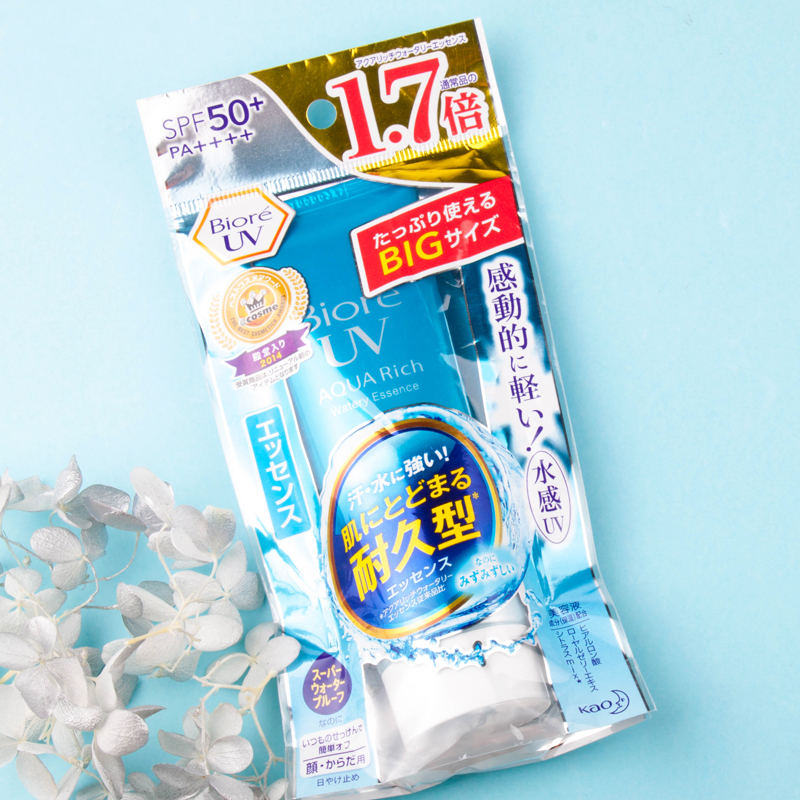 加量装日本BIORE碧柔防晒霜 清爽水活防晒保湿凝蜜凝露SPF50+正品