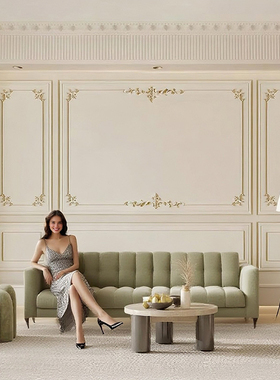 pu线条法式角花背景墙石膏造型美式边框装饰条欧式天花吊顶石膏线