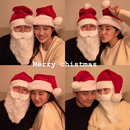 圣诞节圣诞老人胡子圣诞帽子男女生成人亲子儿童可爱装 饰头饰礼物