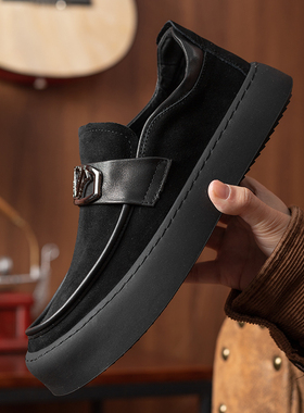 帕达索秋冬季新款加绒男士翻毛气质皮鞋潮流舒适百搭220926-BZS