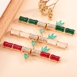 新中式精致金属竹节子母扣高端时尚旗袍配饰扣子盘扣卡扣各种大全