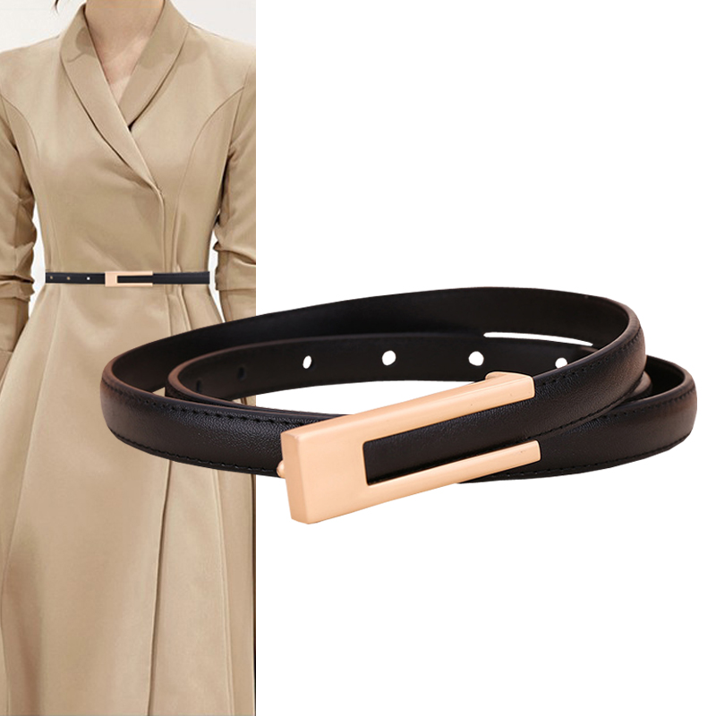 连衣裙腰带2026新款真皮女士细皮带韩版时尚简约百搭装饰西装裤带