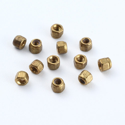 M1.4防松螺母 手指滑板螺母 眼镜尼龙防松螺帽 环保铜自锁螺帽