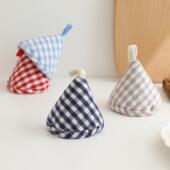 创意加厚三角可爱布艺防烫帽夹锅盖帽厨房砂锅珐琅锅隔热手套