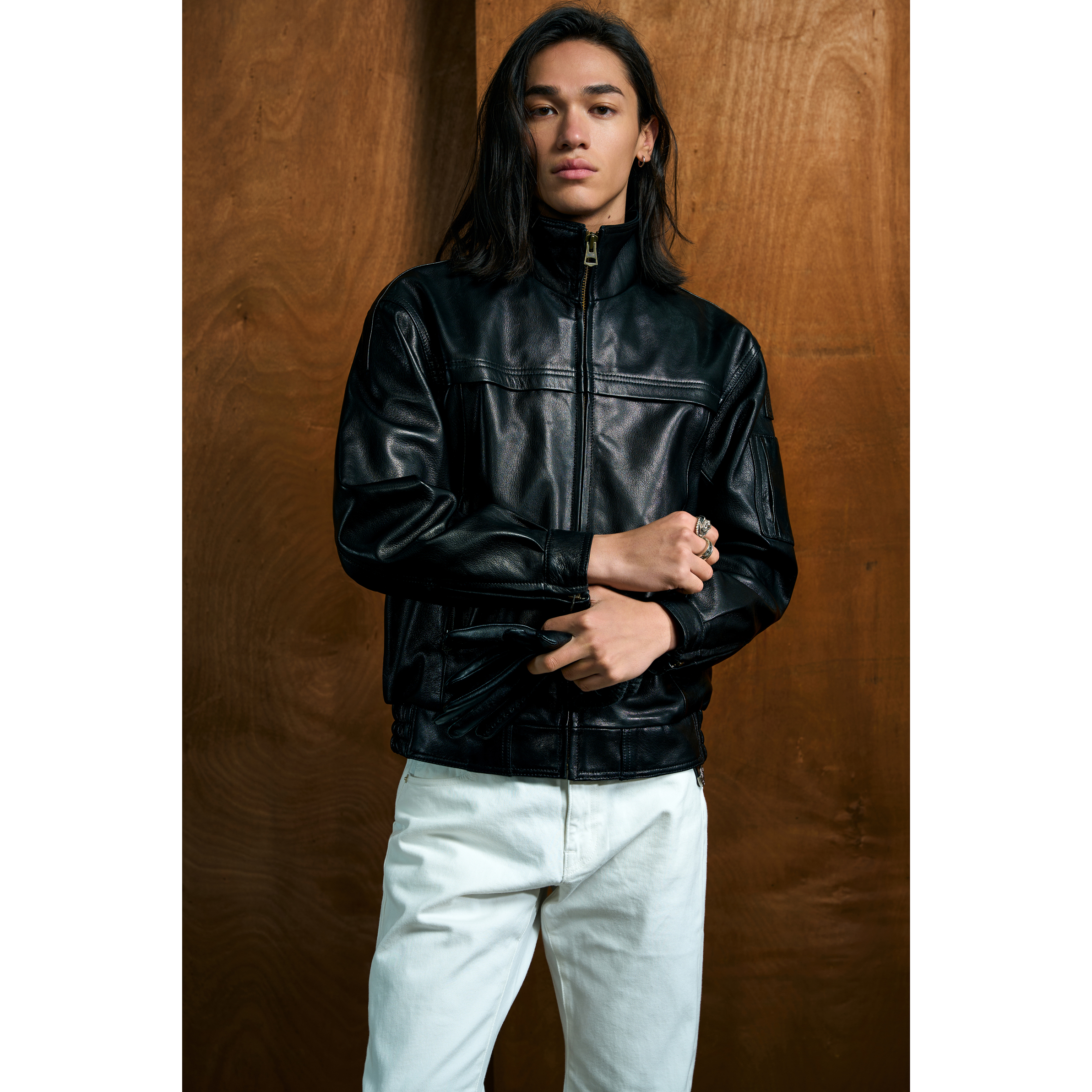 特叔雷霆款02式羊皮飞行员夹克