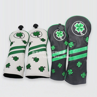 高尔夫球杆木杆套卡通四叶草一号木杆头套3/5号木保护套帽套用品