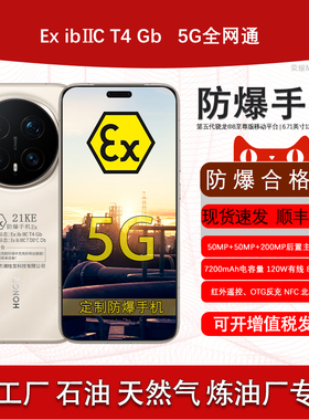 honor/荣耀 Magic8 Pro 7200mAh 定制防爆手机 EX化工厂石油库天然气医药工业材料专用 防爆定制版（带证书）