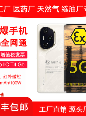 荣耀300Pro电池5500mAh快充100W6.7英寸5G本安防爆防爆手机 EX化工厂天然气石油库专用 防爆本安定制合格证书