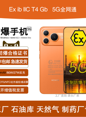 honor/荣耀 Power2 10080mAh青海湖电池 天玑8500 Elite 定制防爆手机 Ex化工厂天然气石油库医药工业 带证书