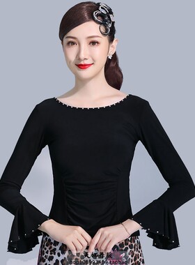 三步踩舞蹈摩登舞上衣交谊广场舞