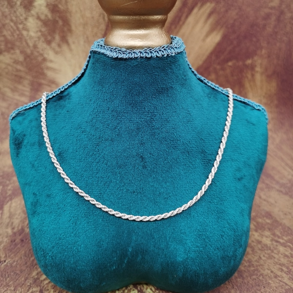 Vintage中古欧洲回流925银麻花链项链大全标45cm,饰品/流行首饰/时尚饰品新,银饰项链,淘宝优惠券,粉丝福利购,淘宝优惠卷