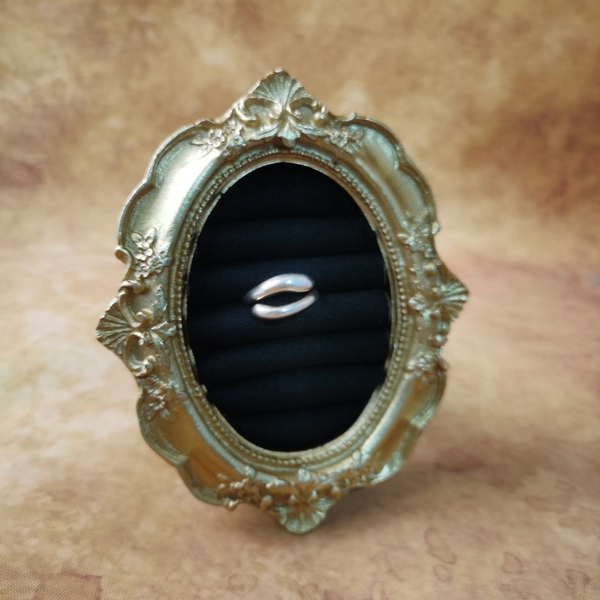 Vintage中古欧洲回流925银素银戒指开口戒