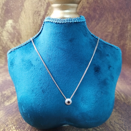 Vintage中古欧洲回流925银方龙骨套链41cm