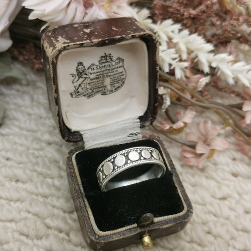 Vintage中古欧洲回流925银素银戒指22号