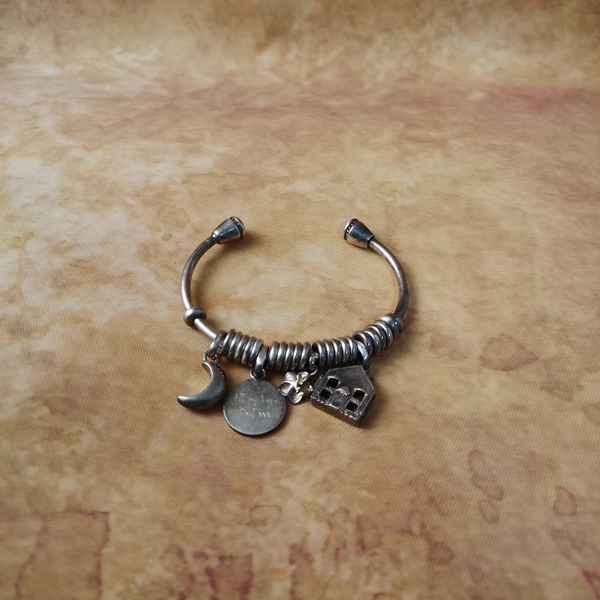 Vintage中古925银手镯开口镯品牌