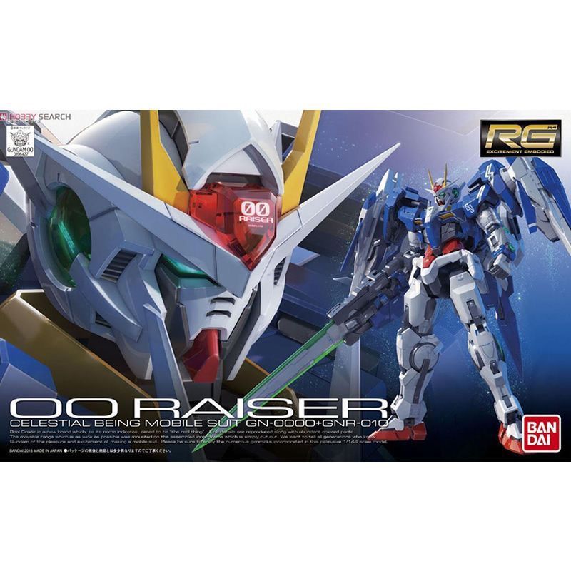 万代高达拼装模型RG18 1/144OO Raiser00R强化战机双零升降机敢达