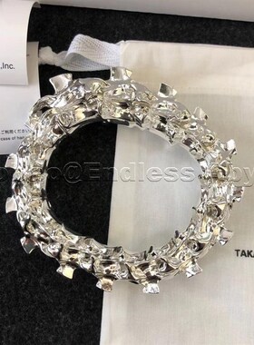 Endless Abyss宫下贵裕风格骨头拼接手镯the soloist骨环手链配饰