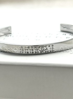 Endless Abyss 22ss经典数字雕刻手镯LOGO刻印男女士MM高级感手环