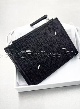 Endless Abyss 21ss四针缝线牛皮美金夹男女极简真皮卡包钱夹卡夹