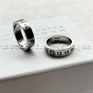Endless Abyss 极简MM数字刻印男女士戒指小众可搭配项链叠戴指环