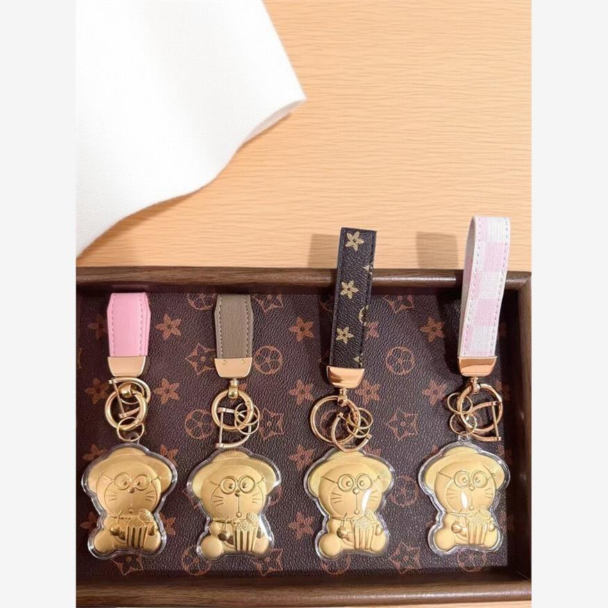 足金哆啦A梦钥匙扣挂件卡