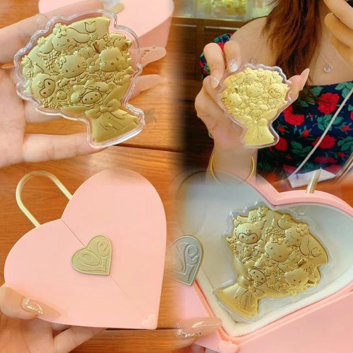 足金黄金20mg三丽鸥手捧