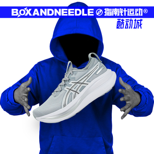 NIMBUS GEL 亚瑟士 黑武士 男子低帮厚底竞速通勤跑步鞋 ASICS