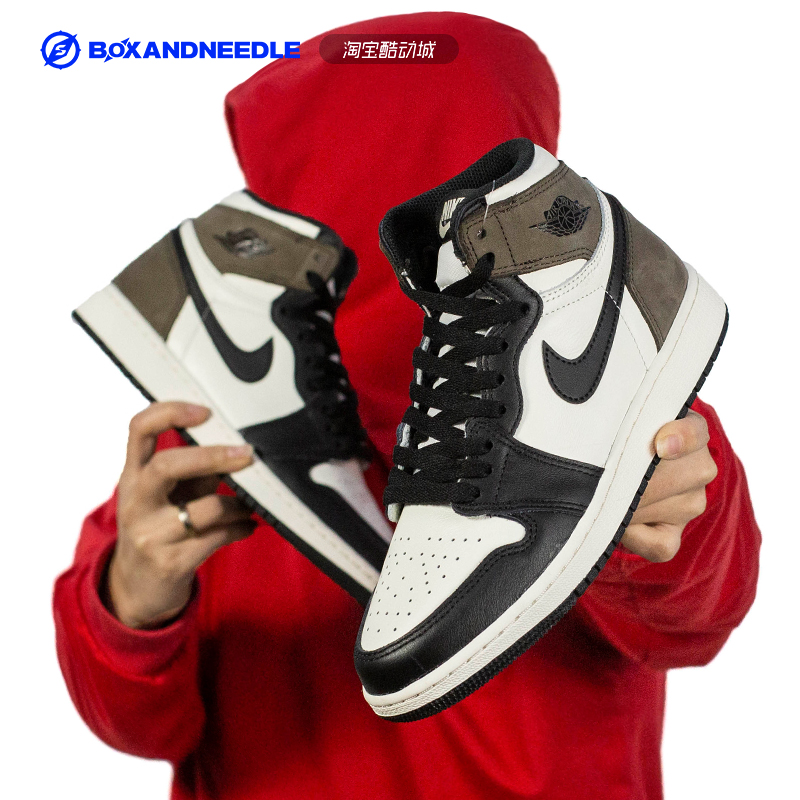 黑摩卡黑棕脚趾AIRJORDAN1