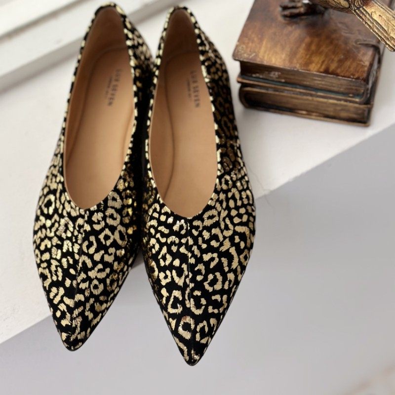 经典豹纹尖头女巫鞋LuxSeven