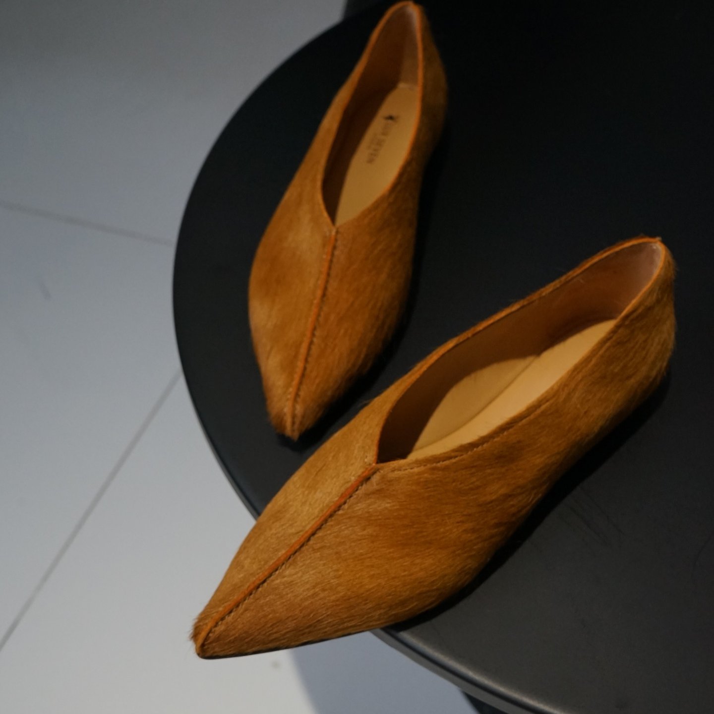 琥珀流光风绝美时髦马毛女巫鞋