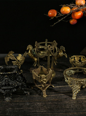 vintage置物架黄铜金属欧式