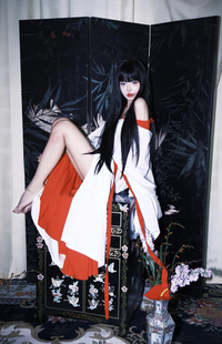 红白和服叠穿黑道千金中华吴服浴衣睡袍汉服古装打底日式百搭cos