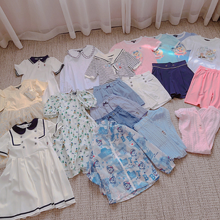 连衣裙防晒衣外套防蚊裤 097熊24夏新款 女童棉短袖 短裤 160合集 105