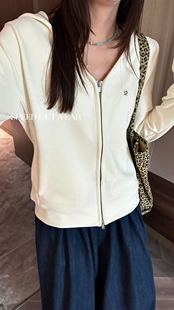 连帽拉链长袖 女装 开衫 外穿内搭保暖超柔 25冬季 速裁琪年正品 新款