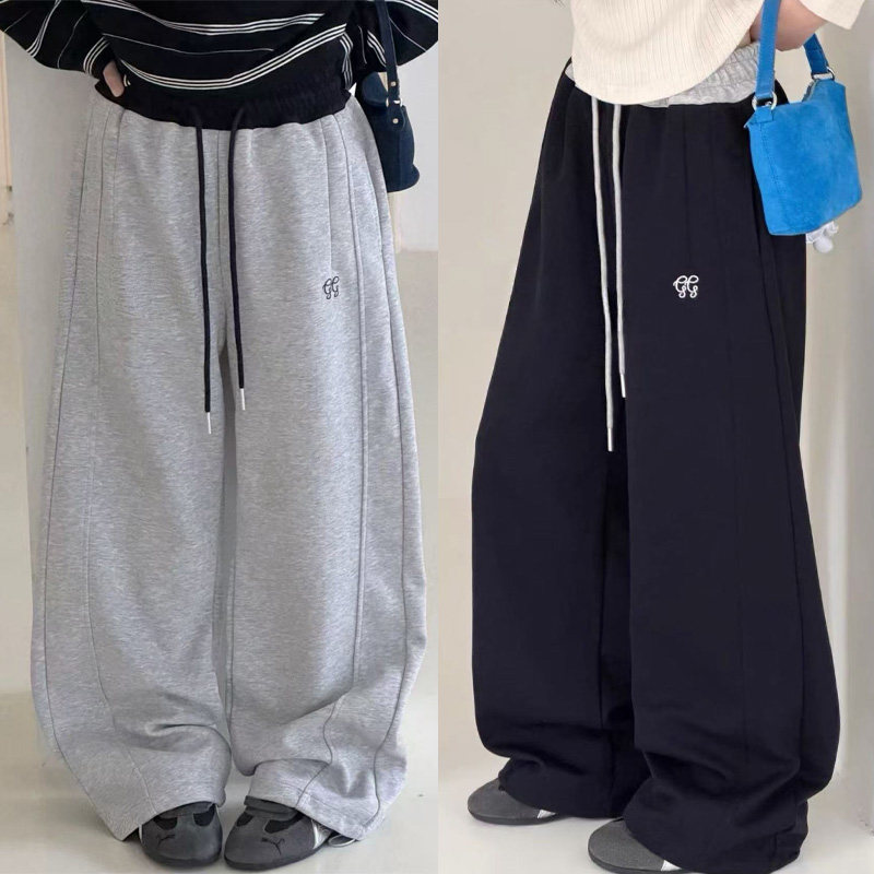 儿童运动裤2026春季新款男童女童百搭弯刀休闲裤子中大童120-170