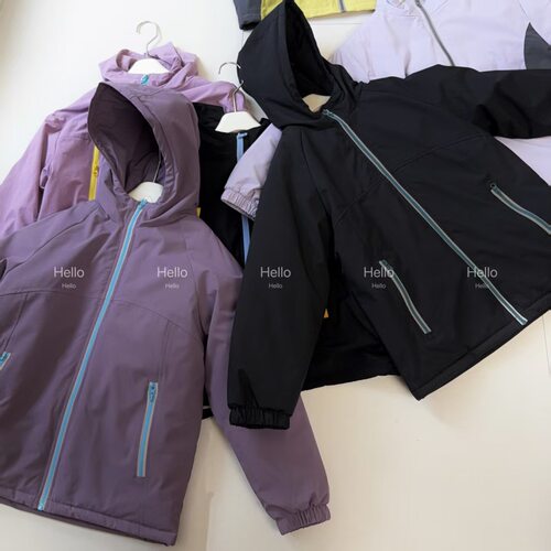 儿童棉服秋冬季新款男童女童轻量化杜邦棉加厚冲锋衣外套120-170