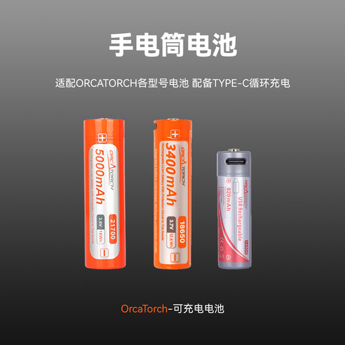 虎鲸潜水手电筒电池潜水手电专用