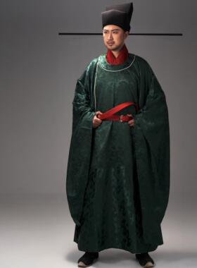 宋制圆领袍公袍襕袍中式主持人服装演员婚服原创复原官服汉缎襕袍