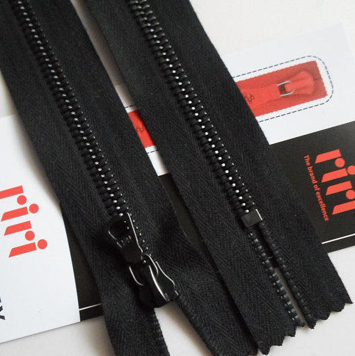 瑞士(riri原产拉链) 6#黑镍齿闭口黑10-60cm拉锁 4#金属口袋链条