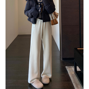 女2025新款 AMR ～加绒加厚高腰显瘦休闲直筒裤 火爆大王裤 秋冬