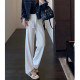 白色牛仔裤 显瘦神裤 直筒阔腿裤 女秋冬新 高腰显瘦窄版 AMR
