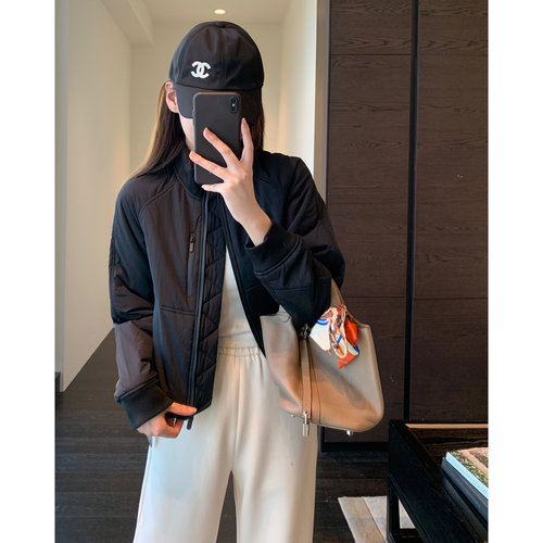 AMR UU◆lu家柜上新款 帅气时髦飞行员棉服短厚外套女上衣秋冬新