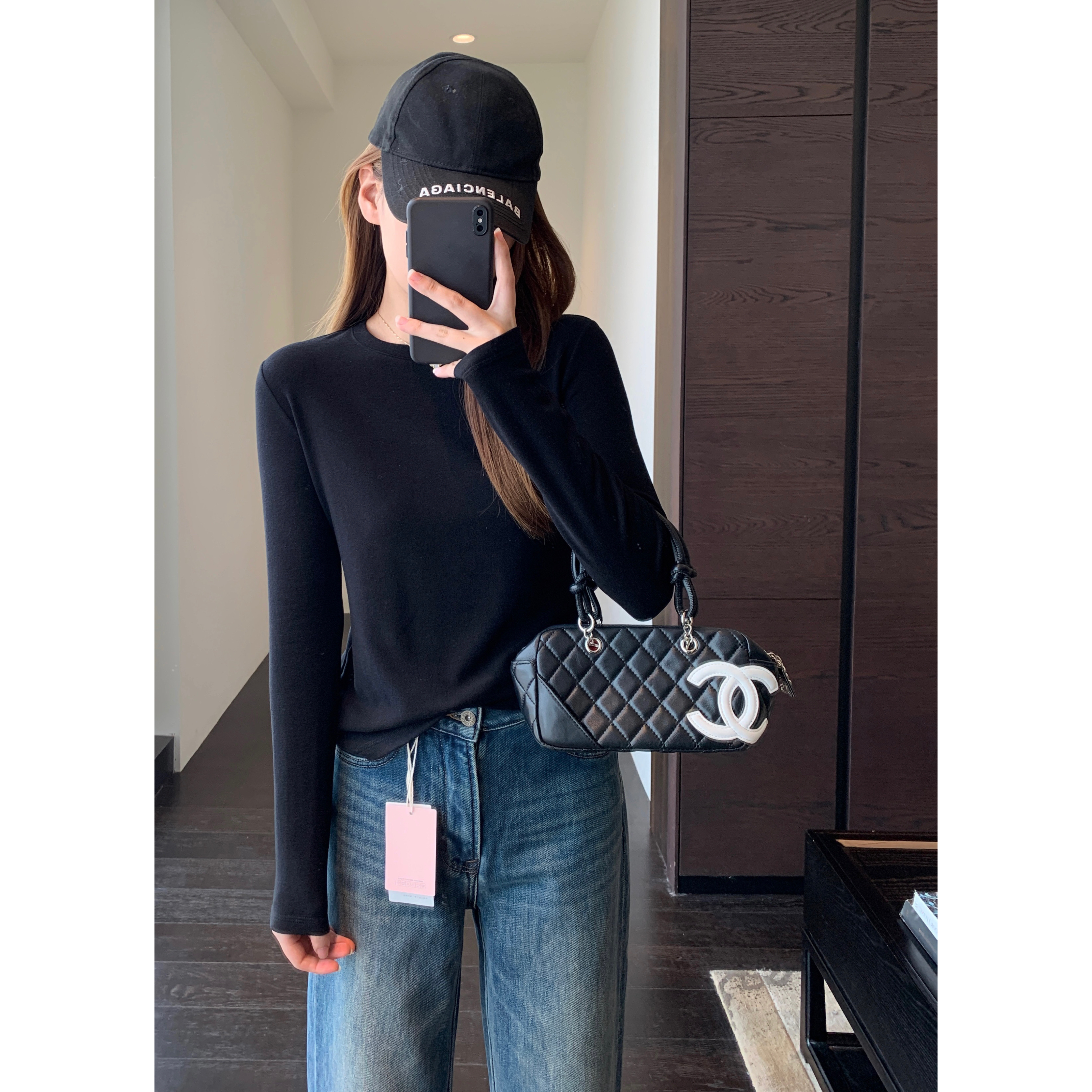 AMR UU◆含羊绒真丝保暖发热显瘦外穿加绒打底衫女保暖衣秋冬新款