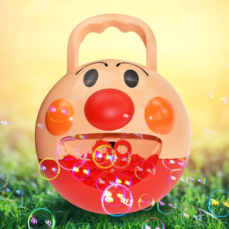 日本面包超人泡泡机抖音同款泡泡枪全自动七彩电动吹泡泡儿童玩具
