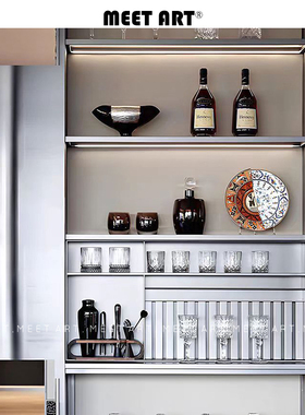 样板房高脚杯水吧台酒道具