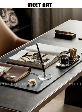 设计师推荐样板间书房书桌摆件