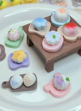 【对对碰】中式甜点食玩微缩diy树脂家居装饰摆件玩具创意潮流
